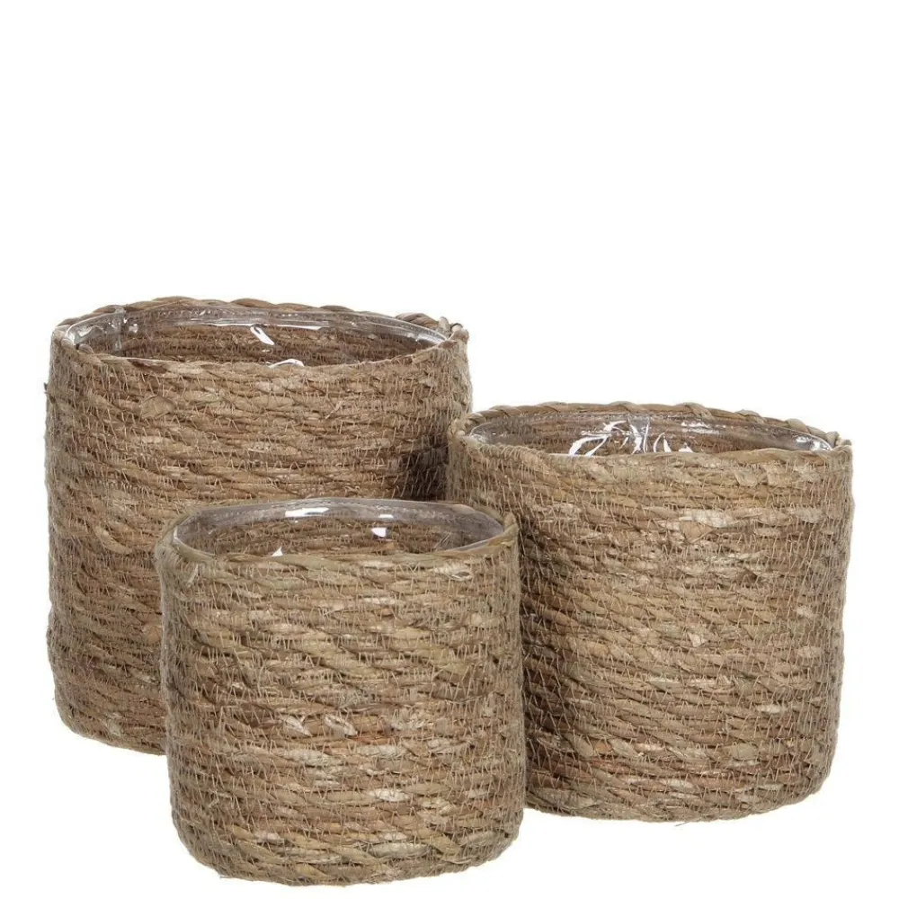 RETIF Paniers A Poser Fibre Vegetale O12 X H12 + O14 X H14 O16 X H16Cm Best Sale