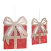 RETIF Paquet Cadeau En Ouate Rouge Et Or A Suspendre - 31.5X40 Et 39X50Cm Cheap