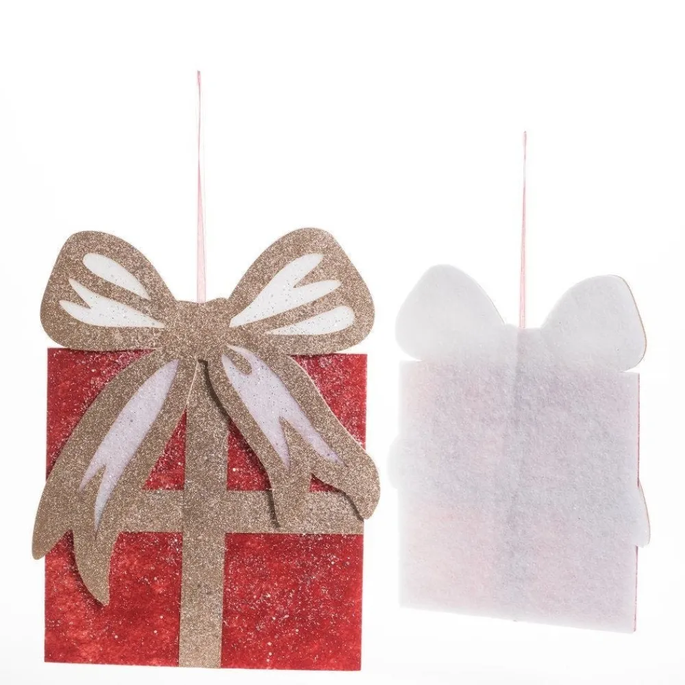 RETIF Paquet Cadeau En Ouate Rouge Et Or A Suspendre - 31.5X40 Et 39X50Cm Cheap