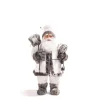 RETIF Pere Noel Blanc Et Gris Avec Raquettes H 78 Cm Online