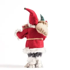 RETIF Pere Noel Rouge Avec Hotte Et Cadeau H 46 Cm Hot