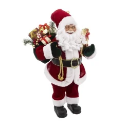 RETIF Pere Noel Traditionnel En Velours Rouge Et Fourrure Blanche H60Cm Best Sale