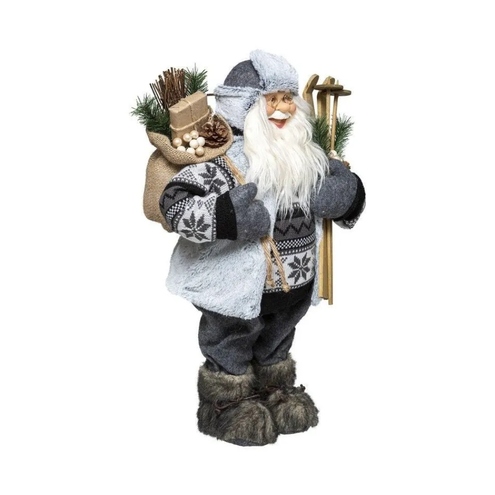 RETIF Pere Noel Traditionnel Skieur H60Cm Sale