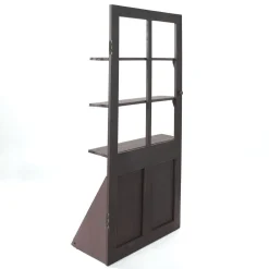 RETIF Porte Decorative En Bois Avec Etageres L 85 X P 20 X H 180Cm Sale