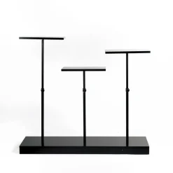 RETIF Presentoir Metal Noir 3 Tablettes Sur Pied Reglable En Hauteur De 50><noscript><img width=