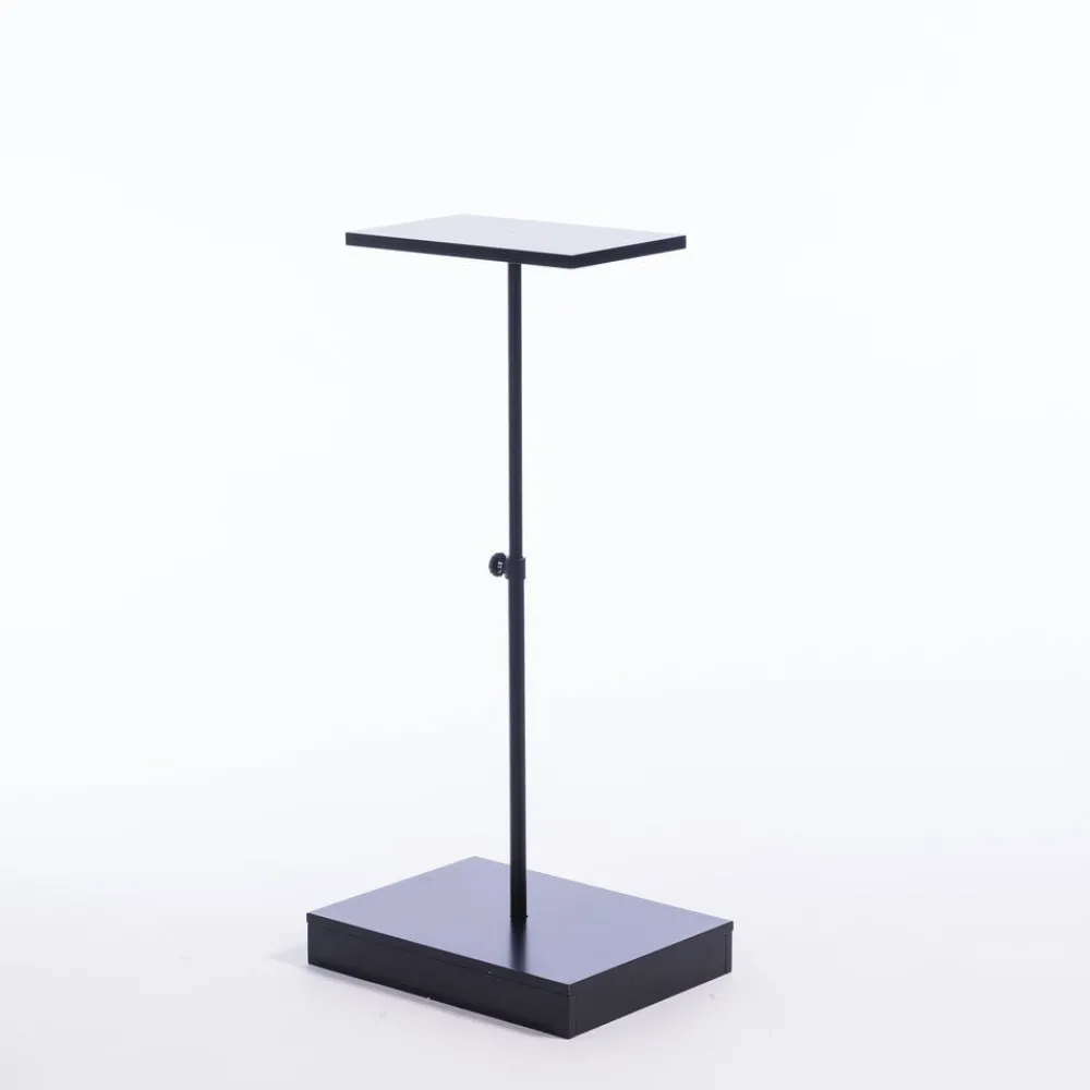 RETIF Presentoir Metal Noir Sur Pied Extensible De 50 A 90 Cm Best