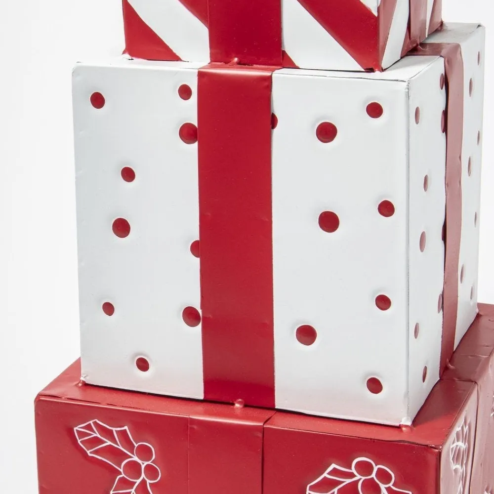 RETIF Pyramide De Cadeaux De Noel 26,5X26,5X91Cm New
