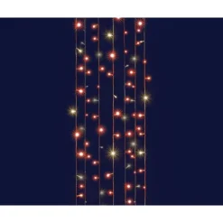 RETIF Rideau Flicker Light® Led Rouge & Flash Blanc Chaud - 2Mx2M Flash Sale
