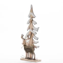 RETIF Sapin & Cerf Bois Enneige H.44Cm Shop