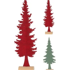 RETIF Sapin Bois Et Feutrine H42Cm 2 Coloris Possibles Rouge/Vert Best Sale