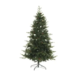 RETIF Sapin De Noel Artificiel Vert Avec Pommes De Pin Qualite Premium H210Cm Sale