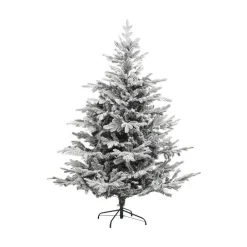 RETIF Sapin De Noel Artificiel Vert Floque Blanc Et Paillete Qualite Premium H210Cm Cheap