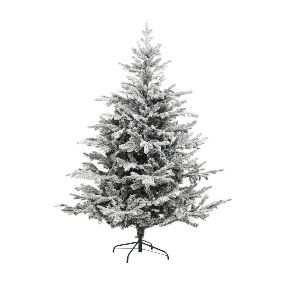 RETIF Sapin De Noel Artificiel Vert Floque Blanc Et Paillete Qualite Premium H210Cm Cheap