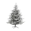 RETIF Sapin De Noel Artificiel Vert Floque Blanc Et Paillete Qualite Premium H150Cm Online