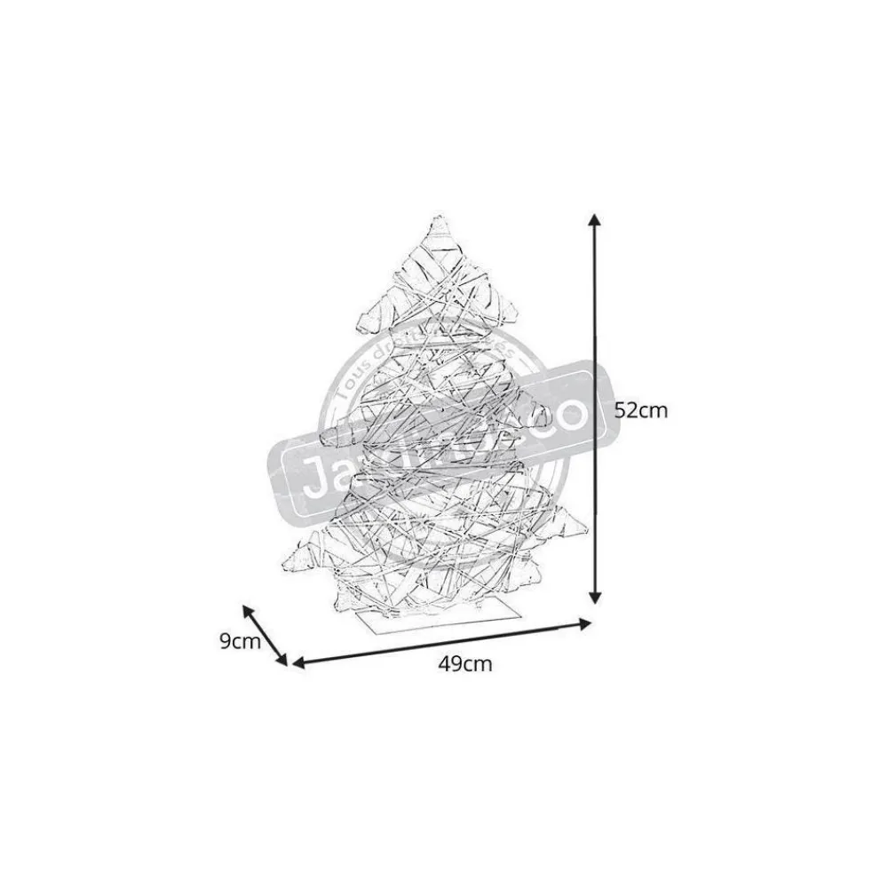RETIF Sapin Deco En Osier Et Metal Cheap
