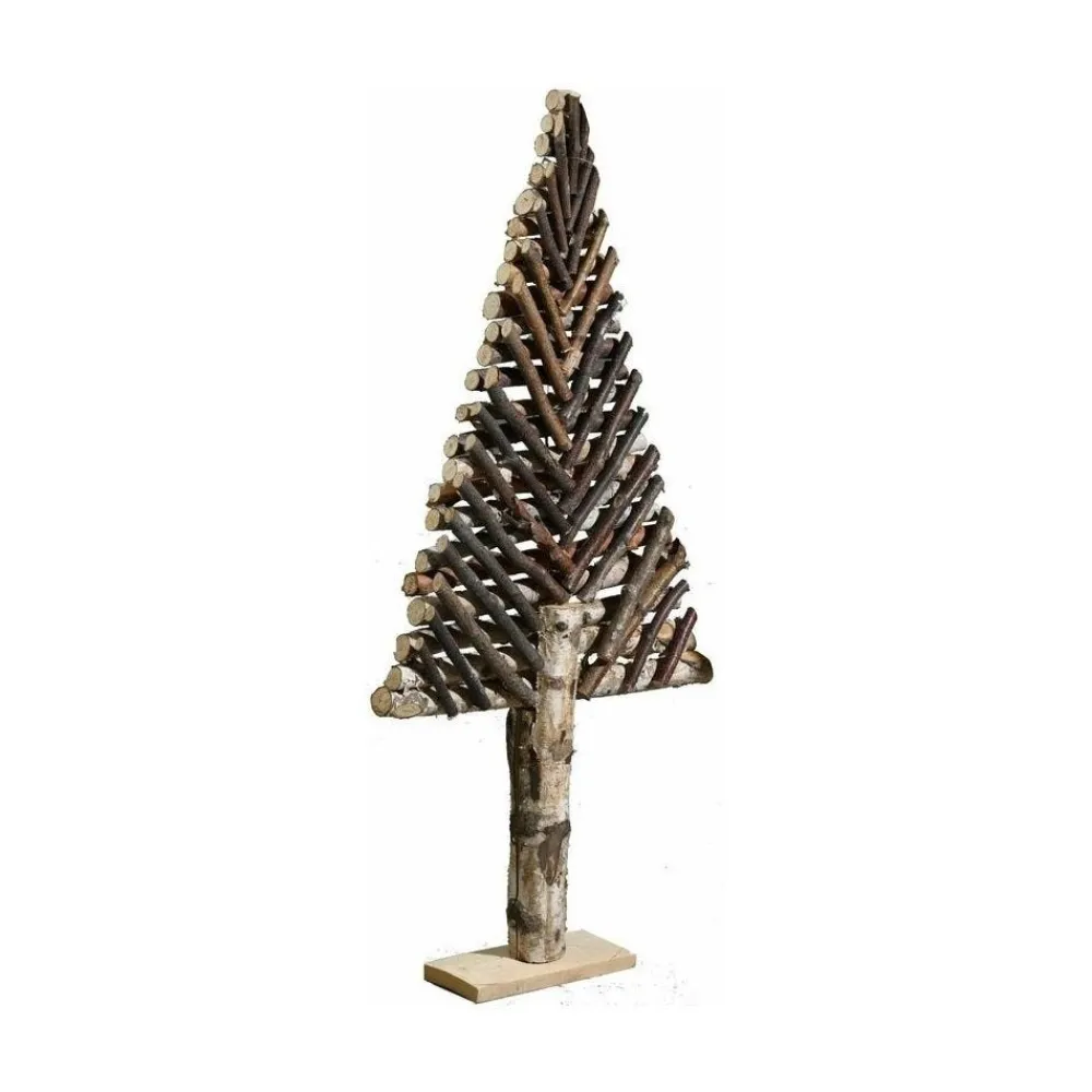 RETIF Sapin Decoratif En Bouleau Motif Chevron Grand Modele Fashion