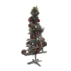 RETIF Sapin En Bois Decore Avec Branches Boules Et Pommes De Pin H55Cm Shop