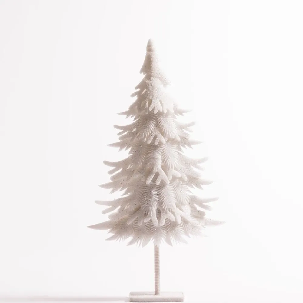 RETIF Sapin En Ouate Blanc Sur Socle L 63 X H 118 Cm Hot