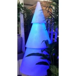 RETIF Sapin Lumineux Led Exterieur 3 Parties Avec Lestage Hauteur 1,50 Metres Store