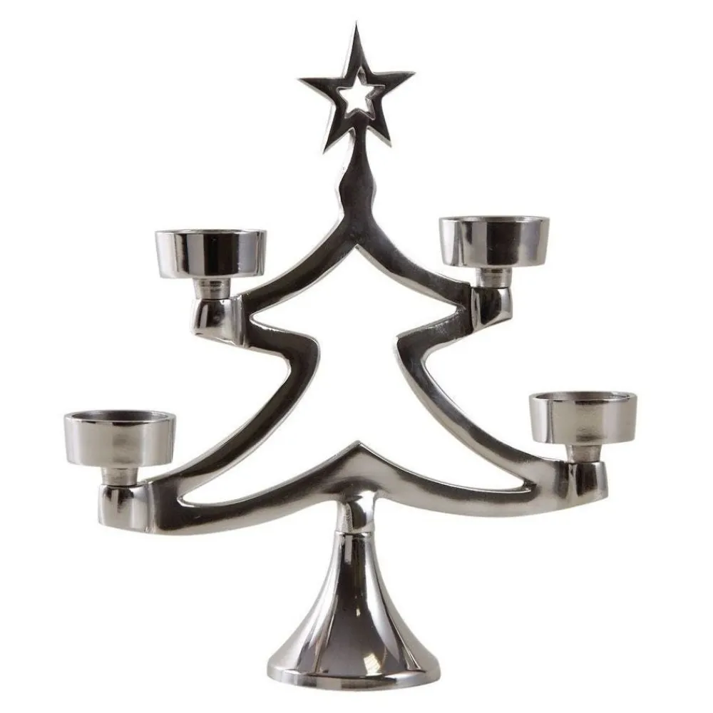 RETIF Sapin Porte Bougie En Aluminium 30Cm Cheap