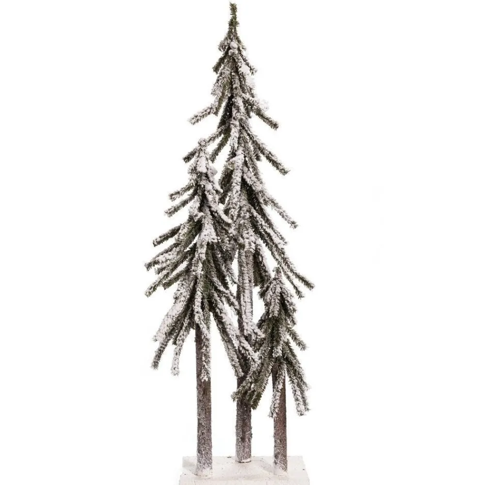 RETIF Sapins Enneiges Sur Socle 23X14X85Cm Hot