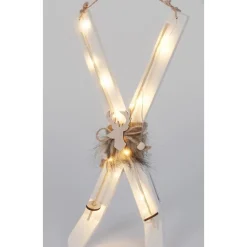 RETIF Skis Lumineux 15 Leds Blanc Chaud H42Cm - 2 Coloris Possibles Best