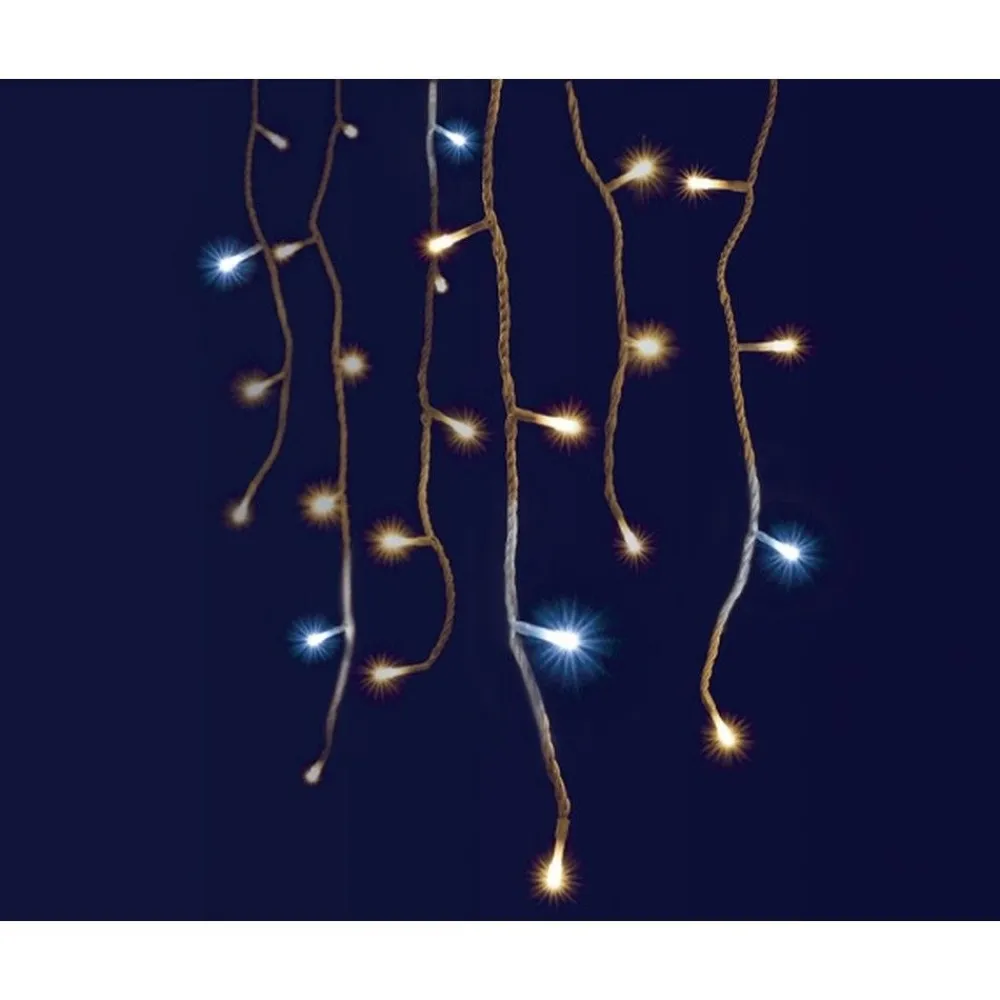 RETIF Stalactite Flicker Light+® Brillante Led Transparente Blc Chaud & Flash Blc Pur Outlet