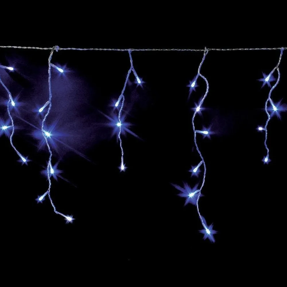 RETIF Stalactites Bleu Petillant Blanc 300 Leds L.10 X H. 0.40 M Discount