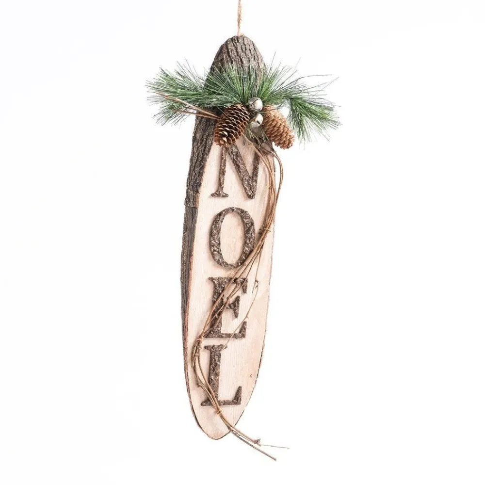 RETIF Suspension En Bois Noel Avec Sapin L 25 X H 53 Cm Hot