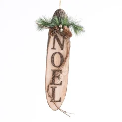 RETIF Suspension En Bois Noel Avec Sapin L 25 X H 53 Cm Hot