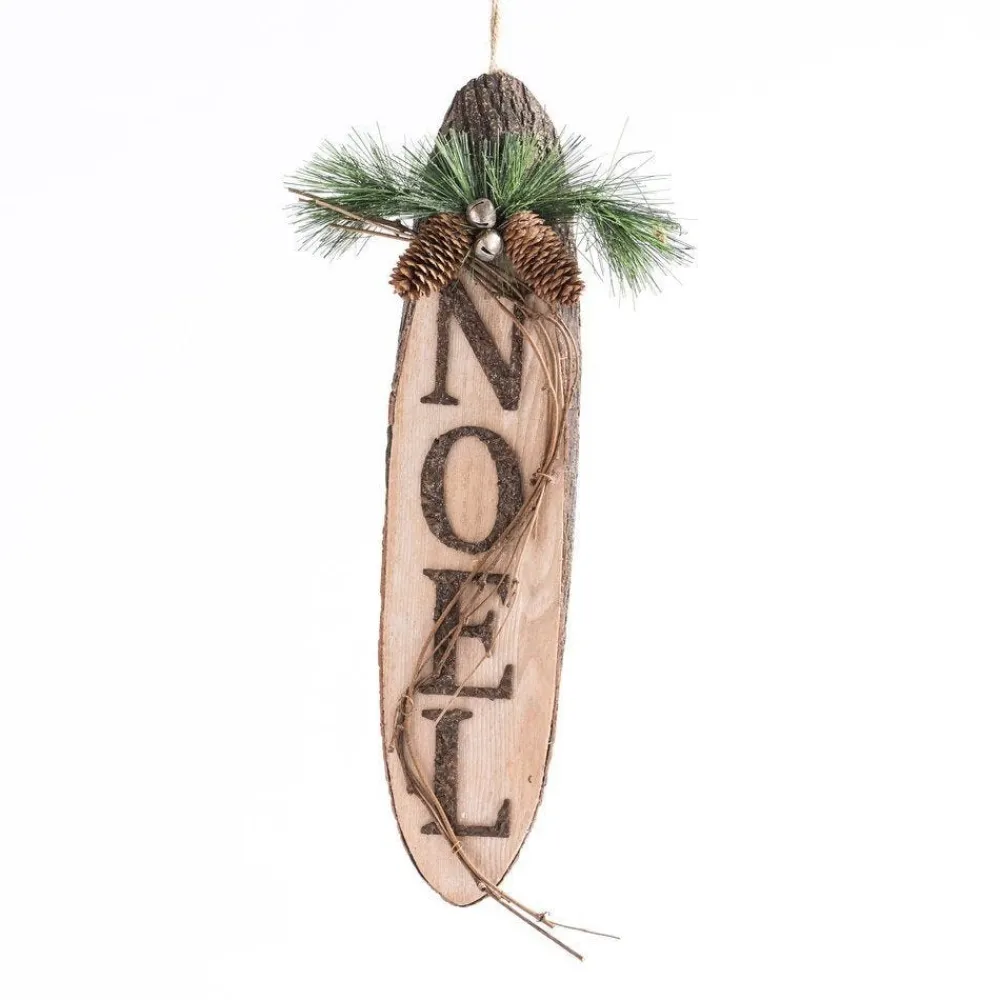 RETIF Suspension En Bois Noel Avec Sapin L 25 X H 53 Cm Hot