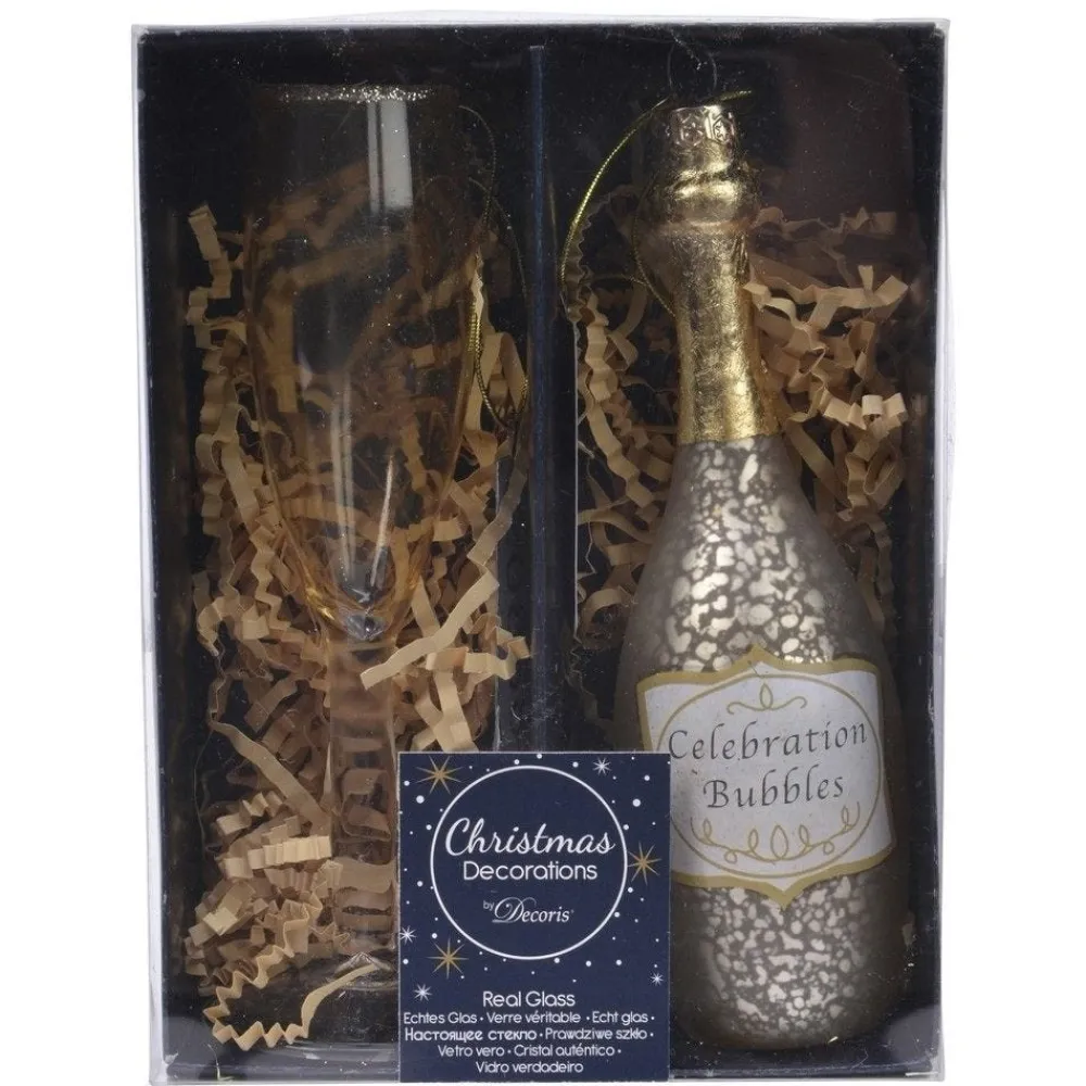 RETIF Suspensions Verre Et Bouteille De Champagne A Suspendre H.12,5Cm Best Sale