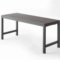 RETIF Table Basse Industrielle L100 X P40 X H45Cm Bois Noir Cheap