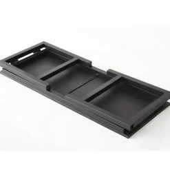 RETIF Table Basse Industrielle L100 X P40 X H45Cm Bois Noir Cheap