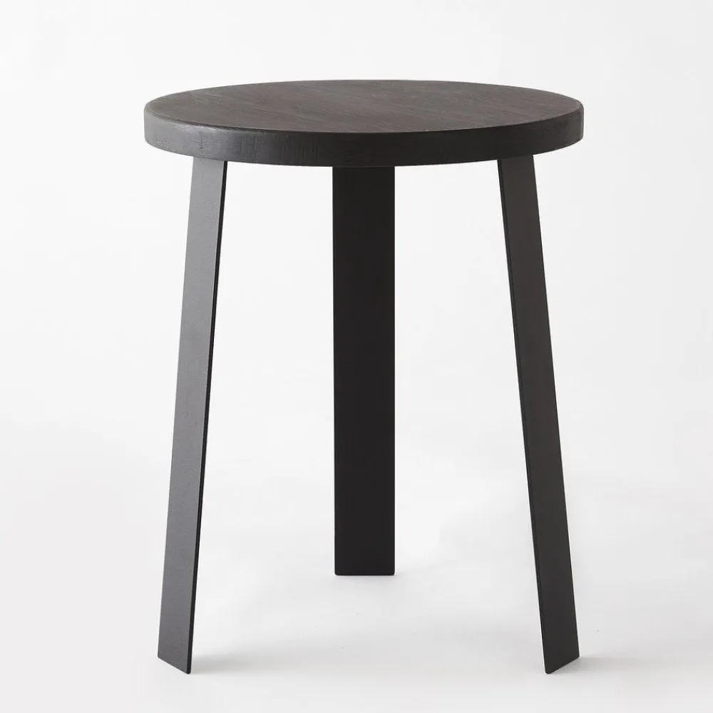 RETIF Table Ronde Bois Noir O 40 X H50 Cm Clearance