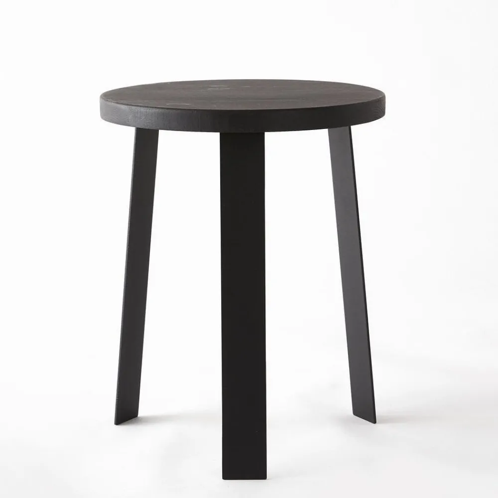 RETIF Table Ronde Bois Noir O 40 X H50 Cm Clearance