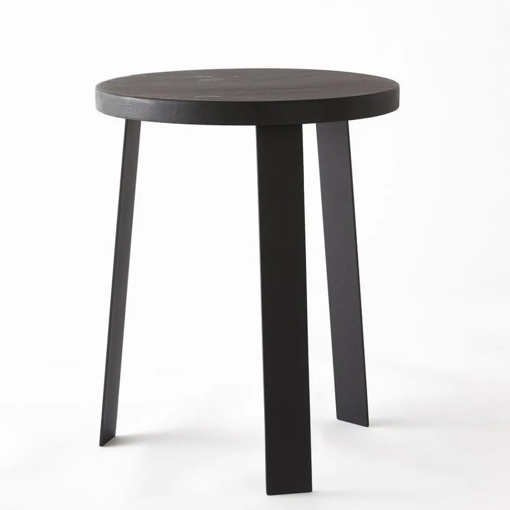 RETIF Table Ronde Bois Noir O 40 X H50 Cm Clearance