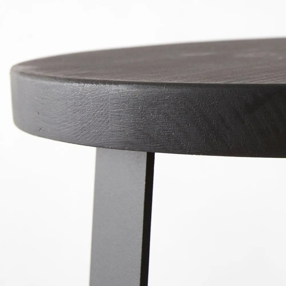 RETIF Table Ronde Bois Noir O 40 X H50 Cm Clearance