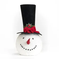 RETIF Tete Bonhomme Neige 26X26X48Cm Shop