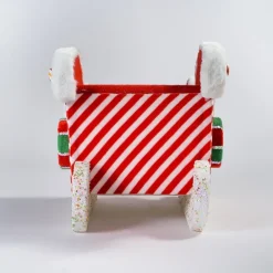 RETIF Traineau Du Pere Noel Candy Rouge Et Blanc 46X28X32Cm New