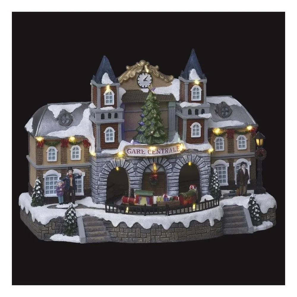 RETIF Village De Noel Lumineux Anime Et Musical Gare Du Centre Ville Outlet