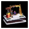 RETIF Village De Noel Lumineux Et Anime Balancoire Et Pop Corn Store