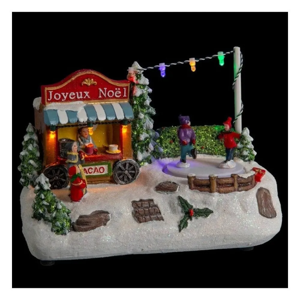 RETIF Village De Noel Lumineux Patinoire Animee Cheap