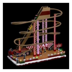 RETIF Village De Noel Lumineux Anime Et Musical La Fete Foraine Et Son Grand 8 Discount