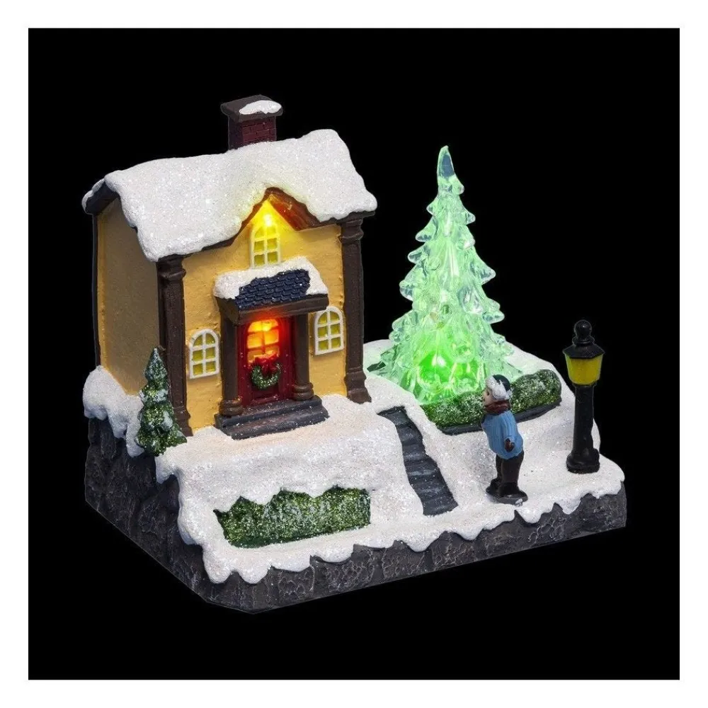 RETIF Village De Noel Lumineux Maison Et Son Sapin Vert Store