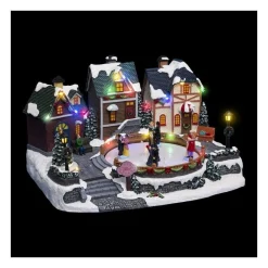 RETIF Village De Noel Lumineux Anime Et Musical Le Bal De Noel Et Ses Danseurs Outlet
