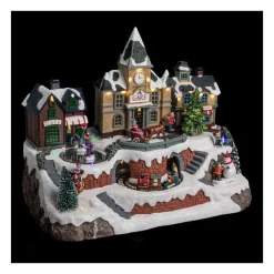 RETIF Village De Noel Lumineux Anime Et Musical La Gare Et Son Train Outlet