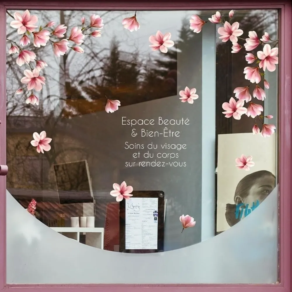 RETIF Vitrophanie Branches Et Fleurs De Magnolias 70X100Cm Outlet