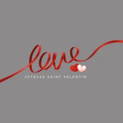 RETIF Vitrophanie Grand Ruban Love Joyeuse Saint Valentin 45,4X135Cm Shop