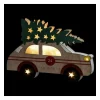 RETIF Voiture & Sapin Lumineux 6 Led Blanc Chaud Lumiere Fixe Et Clignotante H24Cm Cheap